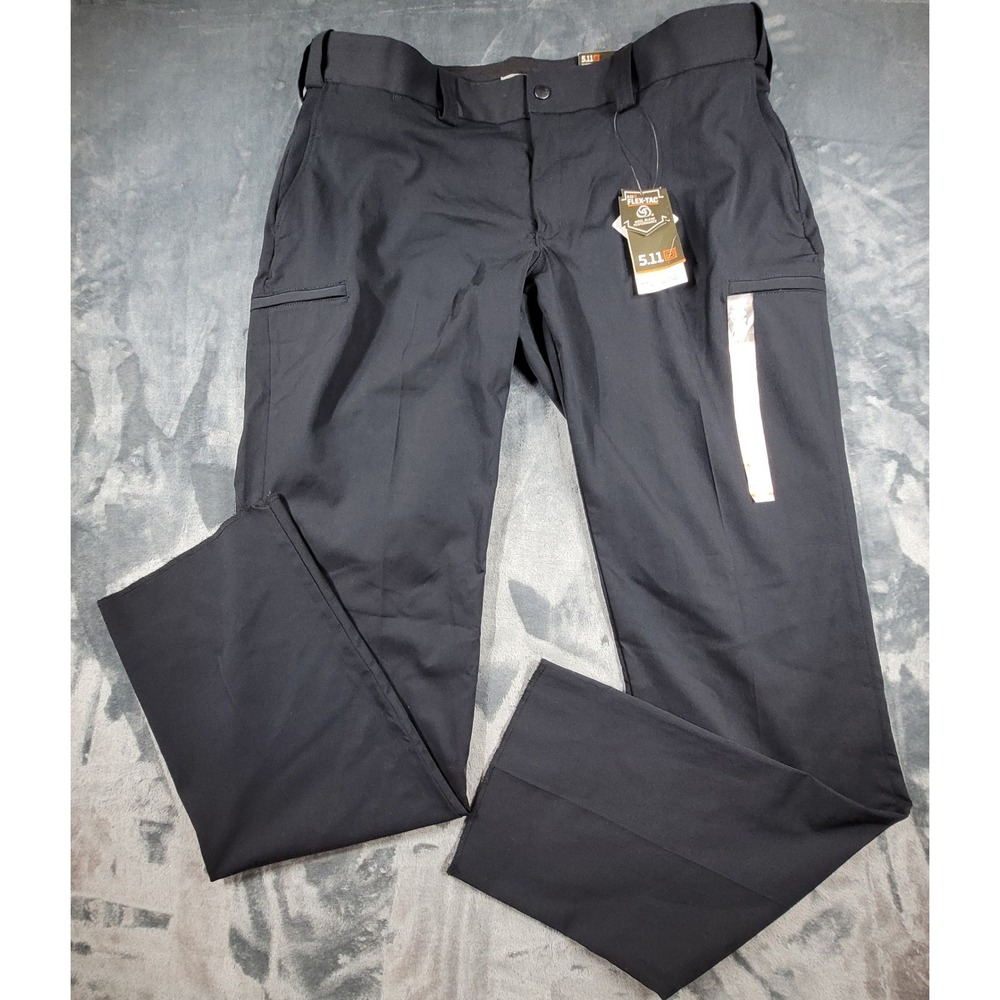 NWT 5.11 Tactical Womens Class A Flex-Tac Poly Wool Cargo Pants 18 Unhemmed Navy